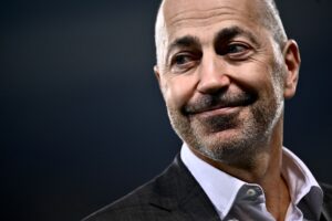 AC Milans CEO Ivan Gazidis looks on before the Italian Serie A football match between Torino and AC Milan at the Grande Torino Stadium in Turin on October 30, 2022. (Photo by MARCO BERTORELLO / AFP) (Photo by MARCO BERTORELLO/AFP via Getty Images)