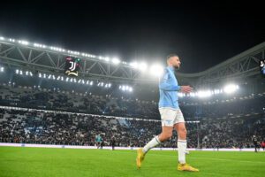 TURIN, ITALY - NOVEMBER 13: Sergej Milinkovic Savic of SS Lazio prior the Serie A match between Juventus and SS Lazio at Allianz stadium on November 13, 2022 in Turin, Italy. (Photo by Marco Rosi - SS Lazio/Getty Images)