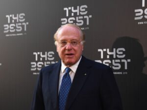 MILAN, ITALY - SEPTEMBER 23: Paolo Scaroni attends The Best FIFA Football Awards 2019 at the Teatro Alla Scala on September 23, 2019 in Milan, Italy. (Photo by Claudio Villa/Getty Images)