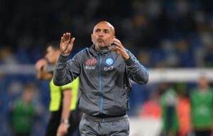 NAPLES, ITALY - NOVEMBER 08: Luciano Spalletti, Head Coach of SSC Napoli reacts during the Serie A match between SSC Napoli and Empoli FC at Stadio Diego Armando Maradona on November 08, 2022 in Naples, Italy. (Photo by Francesco Pecoraro/Getty Images)