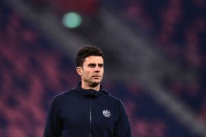 BOLOGNA, ITALY - JANUARY 09: Thiago Motta, Head Coach of Bologna FC, looks on prior to the Serie A match between Bologna FC and Atalanta BC at Stadio Renato Dall'Ara on January 09, 2023 in Bologna, Italy. (Photo by Alessandro Sabattini/Getty Images)